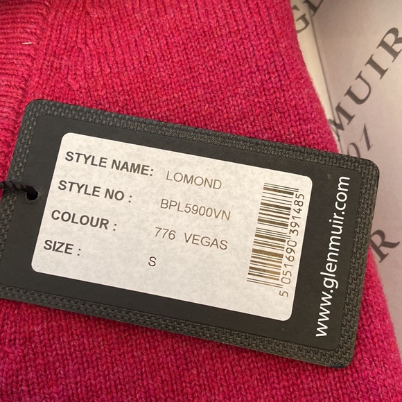 Mens Glenmuir1891 100%wool V neck sweater - Picture 4 of 8